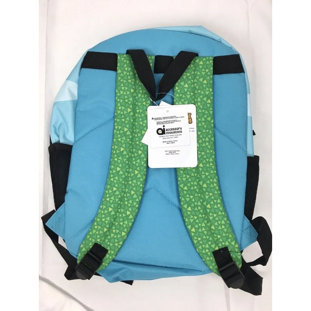 New Nintendo Animal‎ Crossing Blue Child Kids School Backpack 16”